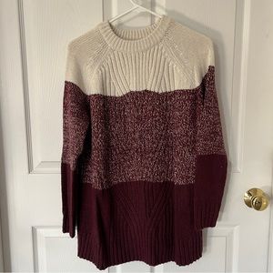 Ombré Maternity Tunic Sweater